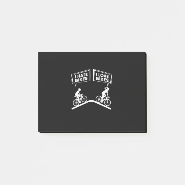 Radfahrer I Liebe Bikes Post-it Klebezettel (Vorderseite)