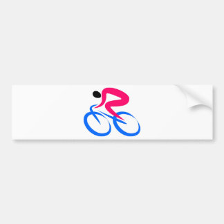 Radfahrer-Ikone Autoaufkleber