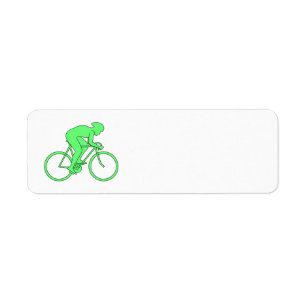 Radfahrer im Grün