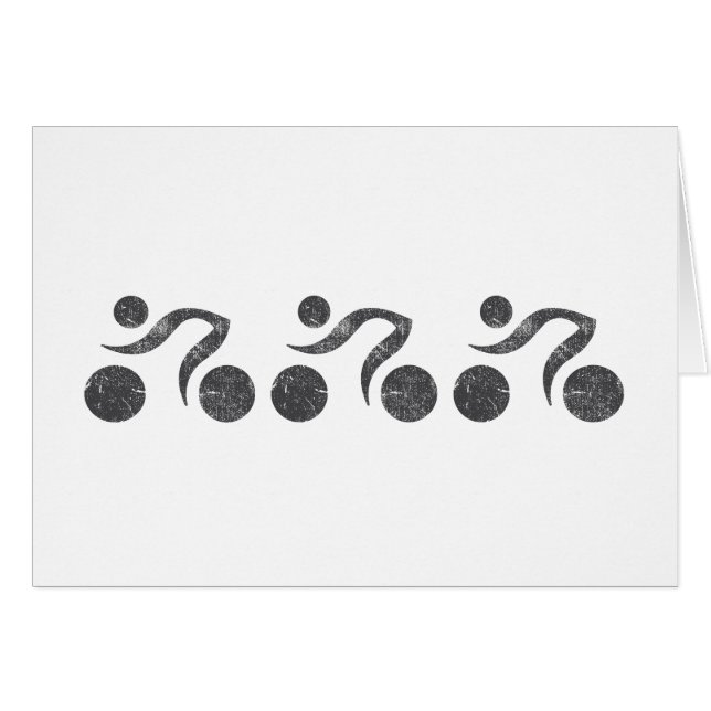 Radfahrer in Grau (Vorderseite (Horizontal))