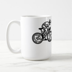 Radfahrer Kaffeetasse