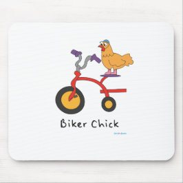 Radfahrer-Küken Mousepad