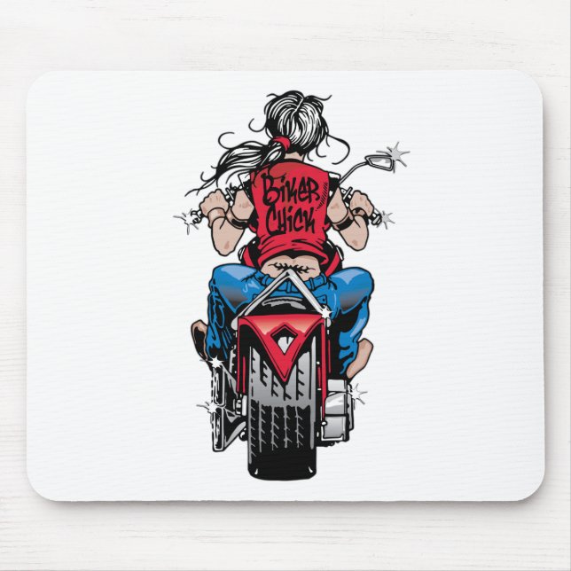 Radfahrer-Küken Mousepad (Vorne)