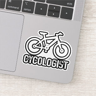 Radfahrer Lover Cycologin Birthday Biking Sarcasti Aufkleber