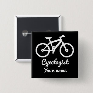 Radfahrer Lover Cycologist gibt Personalisierte Ge Button