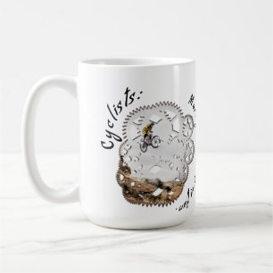 Radfahrer Mehr Gänge, mehr Spaß. Radsport Kaffeetasse