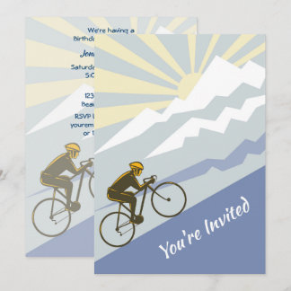 Radfahrer Mountainbike Mountainbike Geburtstag Einladung