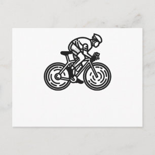 Radfahrer Postkarte