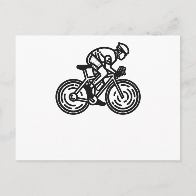 Radfahrer Postkarte (Vorderseite)