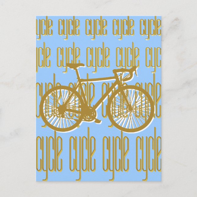 Radfahrer Postkarte (Vorderseite)