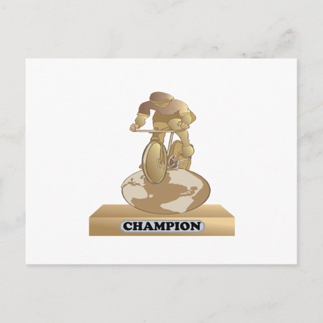 Radfahrer Postkarte (Vorderseite)