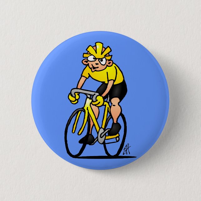 Radfahrer - radfahrend button (Vorderseite)
