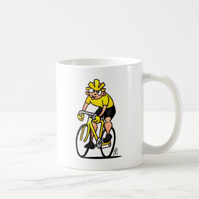 Radfahrer - radfahrend kaffeetasse (Rechts)