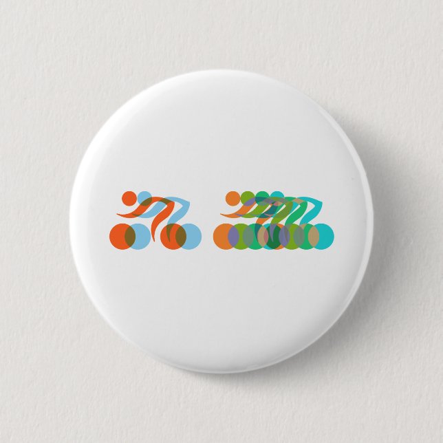 Radfahrer, Radfreaks Button (Vorderseite)