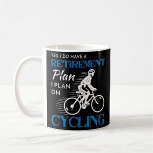 Radfahrer-Rentensystem Fahrradfahren Fahrrad fahre Kaffeetasse