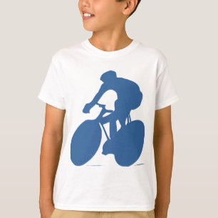 Radfahrer-Silhouette scherzt T - Shirt