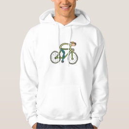 Radfahrer-Strichmännchen Hoodie