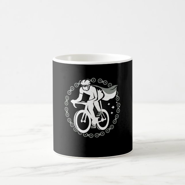 Radfahrer Superhero Radfahrer Kaffeetasse (Mittel)