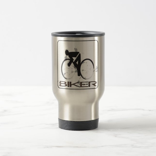 Radfahrer-Tasse Reisebecher (Mittel)