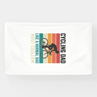 Radfahrer-Vater Vintage-Biker-Vater T-Shirt-Design Banner