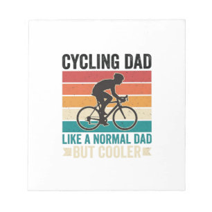 Radfahrer-Vater Vintage-Biker-Vater T-Shirt-Design Notizblock
