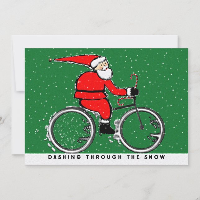 Radfahrer Weihnachten (Vorderseite)