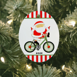 Radfahrer Weihnachten Ornament Aus Metall