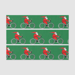 Radfahrer Weihnachts-Biker-Tissue Seidenpapier