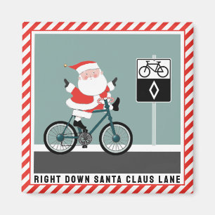 Radfahrer-Weihnachtsgeschenke Magnet
