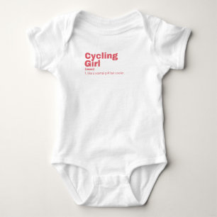 Radfahrerin Baby Strampler