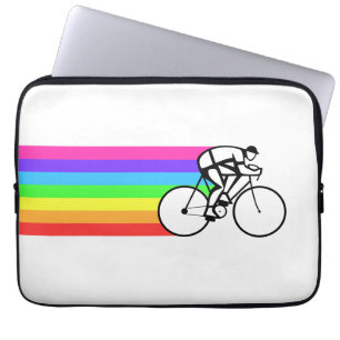 Radfahrerin Laptopschutzhülle