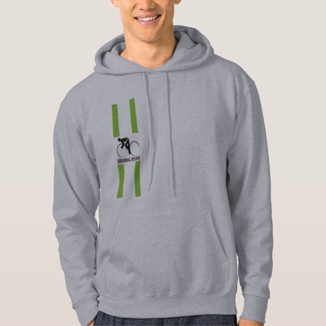 Radfahrerstreifen-Kapuzenpulli Hoodie (Vorderseite)