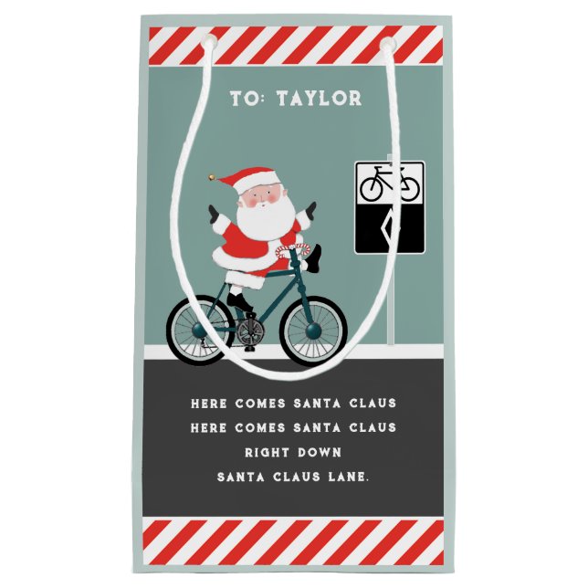 Radfahrerurlaub Kleine Geschenktasche Geschenktüte (Vorderseite)
