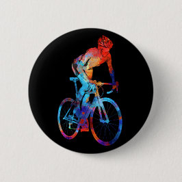 Radfahrrad Aquarellmalerei Button