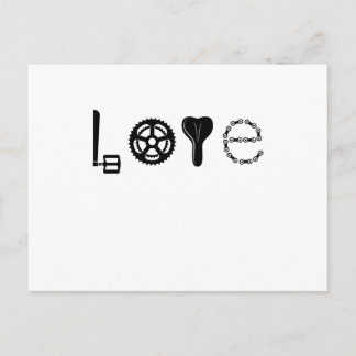 RADFAHRRAD LIEBE RACING BIKE PARTS Funny Cycling B Postkarte