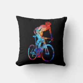 Radfahrrad Wasserfarbenmalerei Kissen