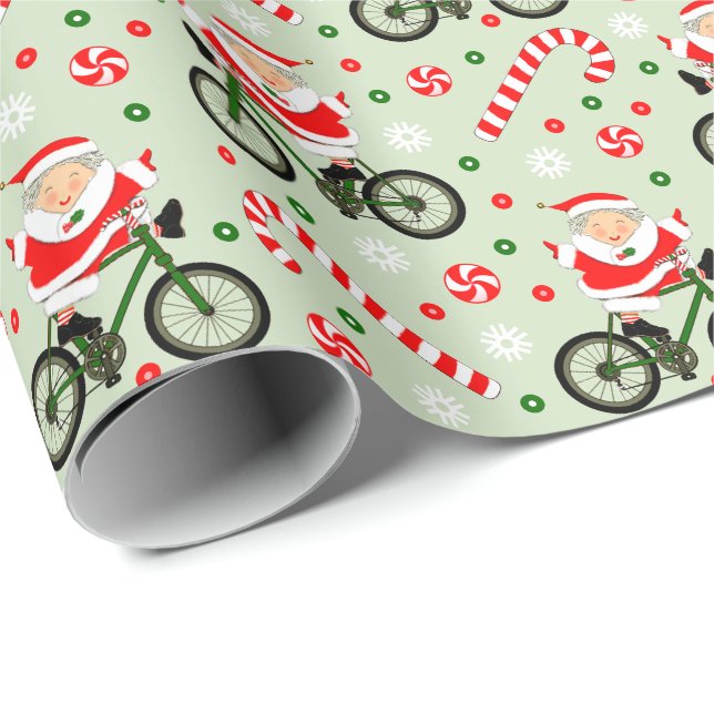 Radfahrt-Urlaubsgeschenk Geschenkpapier (Rolleneckpunkt)