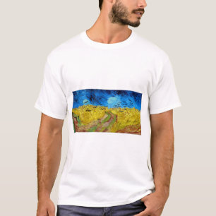Radfeld mit Krähen, Van Gogh T-Shirt
