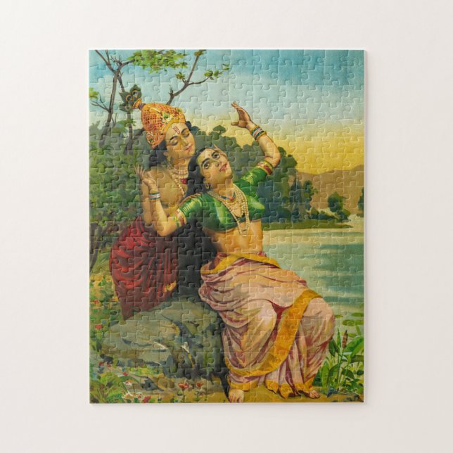 Radha Bilas von Raja Ravi Varma (Vertikal)
