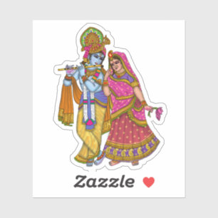 Radha Krishna Aufkleber