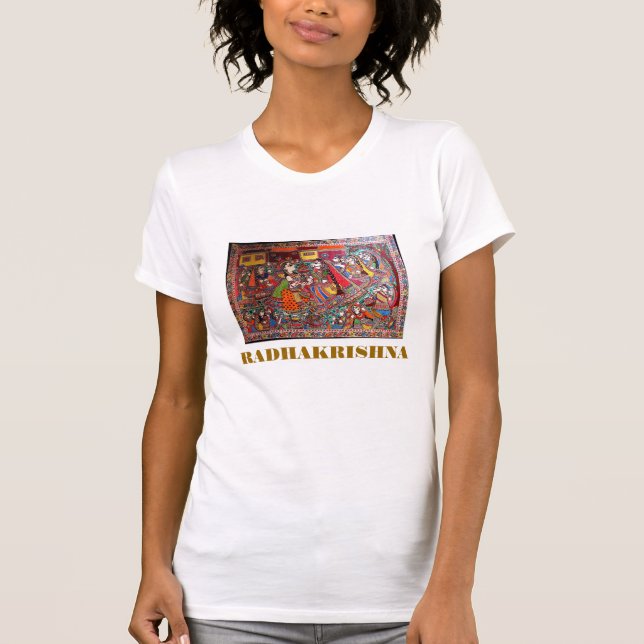 RADHA KRISHNA HINDU-GÖTTER T-Shirt (Vorderseite)