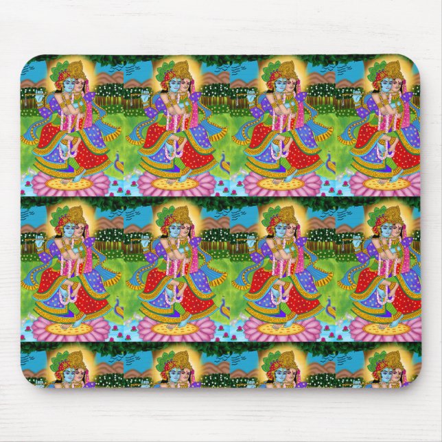 Radha Krishna Mouse Pad Mousepad (Vorne)