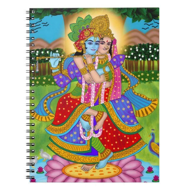 Radha Krishna Notebook Notizblock (Vorderseite)