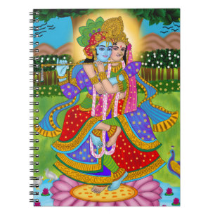 Radha Krishna Notizbuch Notizblock