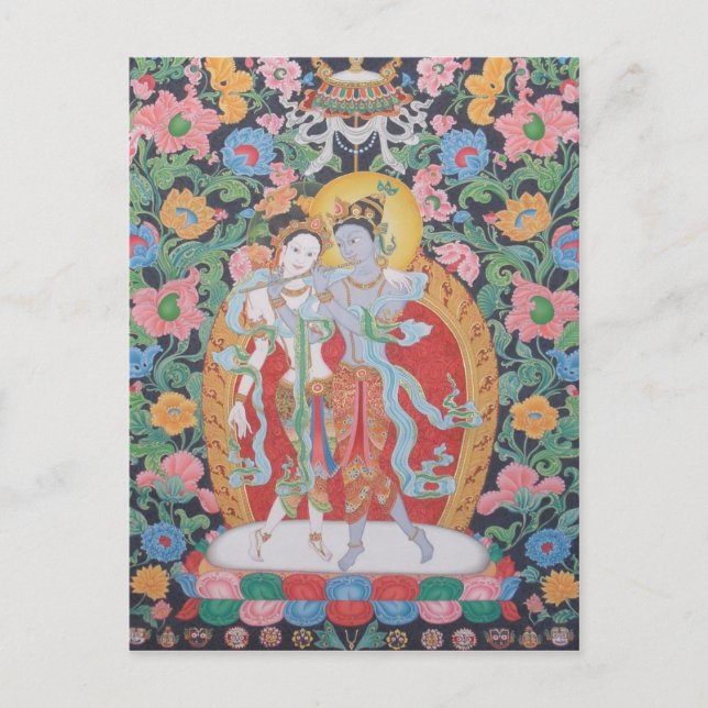 Radha-Krishna Postcard A Postkarte (Vorderseite)