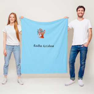 Radha Krishna Printed Blanket Fleecedecke