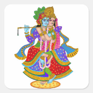 Radha Krishna Sticker