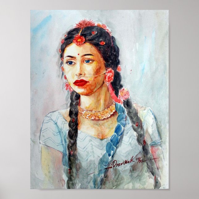 Radha_krishnas Liebe-Poster Poster (Vorne)