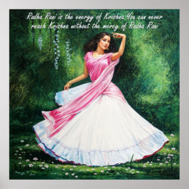 Radha Rani in Vrindavan Poster