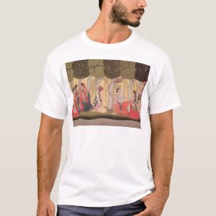 Radha und Krishna gesetzt in einer Waldung, Kulu T-Shirt